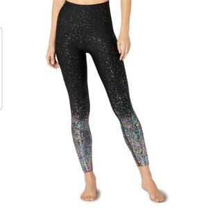 Beyond Yoga Alloy Ombre High Waisted Midi Leggings Size XS Black/Iridescent